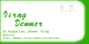 virag demmer business card